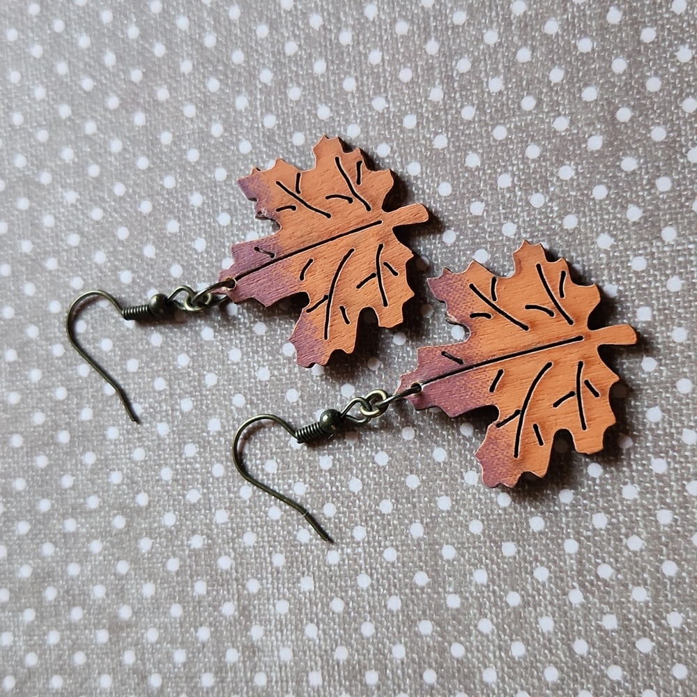 Handmade Leaf Earrings